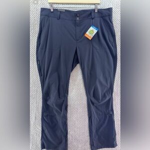 Columbia Pants Womens 18W Gray Saturday Trail Straight Leg Active Fit Roll Hem